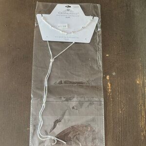 Crystal Avenue Silver Necklace